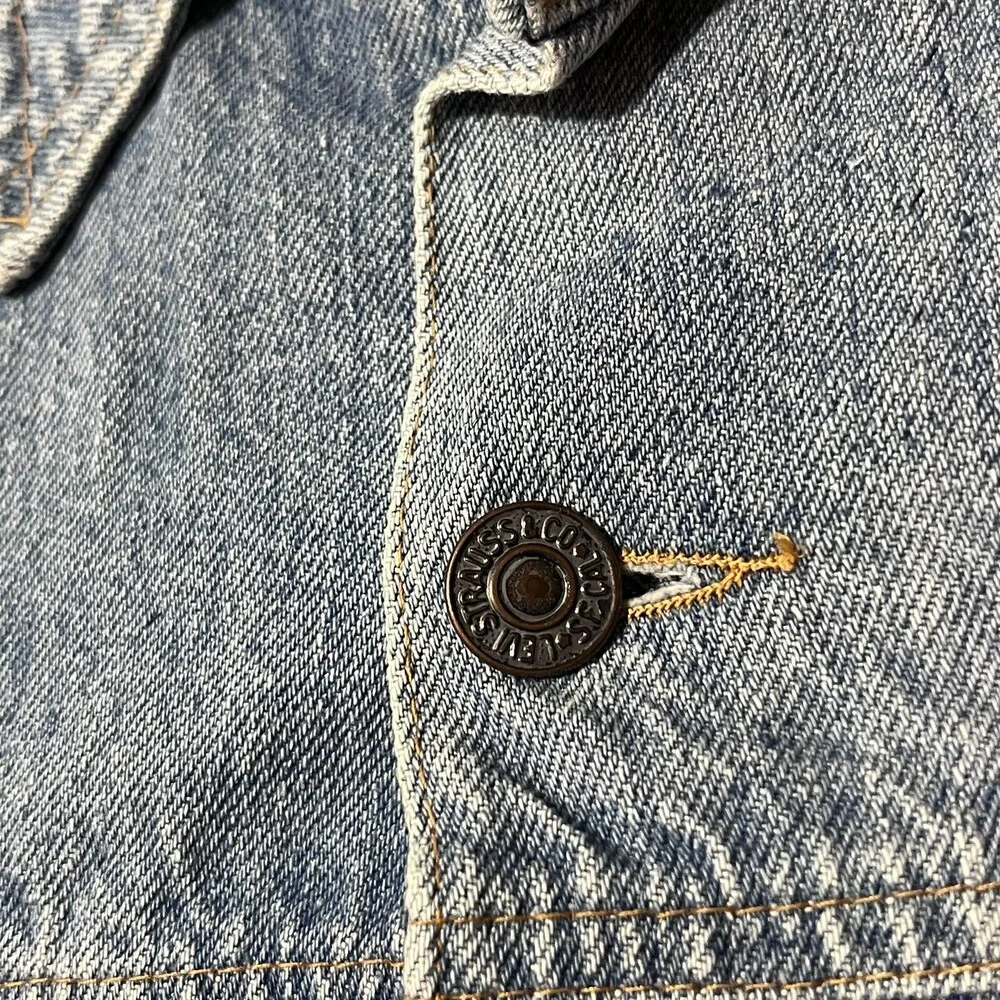 Levis Orange Tab Jacket Pleated Type Two Vintage Western Rodeo Levi Denim 1970s